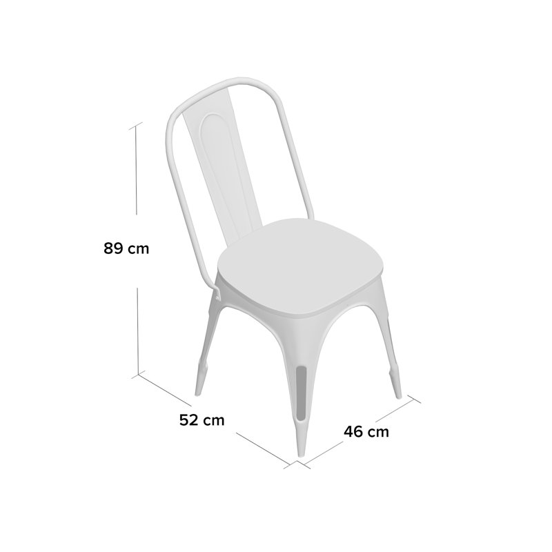 Georgeanna 46cm H Side Chair in Multicolour, 4