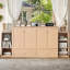 Lit escamotable avec tiroirs et tablettes de rangement spacieux, idéal pour les chambres d'amis ou les chambres compactes-420204532