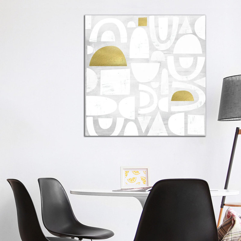 Gold Code I by Nikki Chu - Wrapped Canvas Print, 30.48 cm H x 30.48 cm W