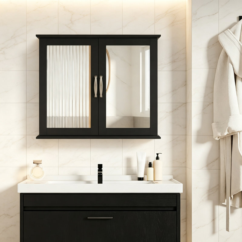 Engineered Wood Wall Mounted Required Bathroom Cabinet
