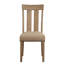 Ensemble de 2 chaises d'appoint à dossier ouvert beige et érable