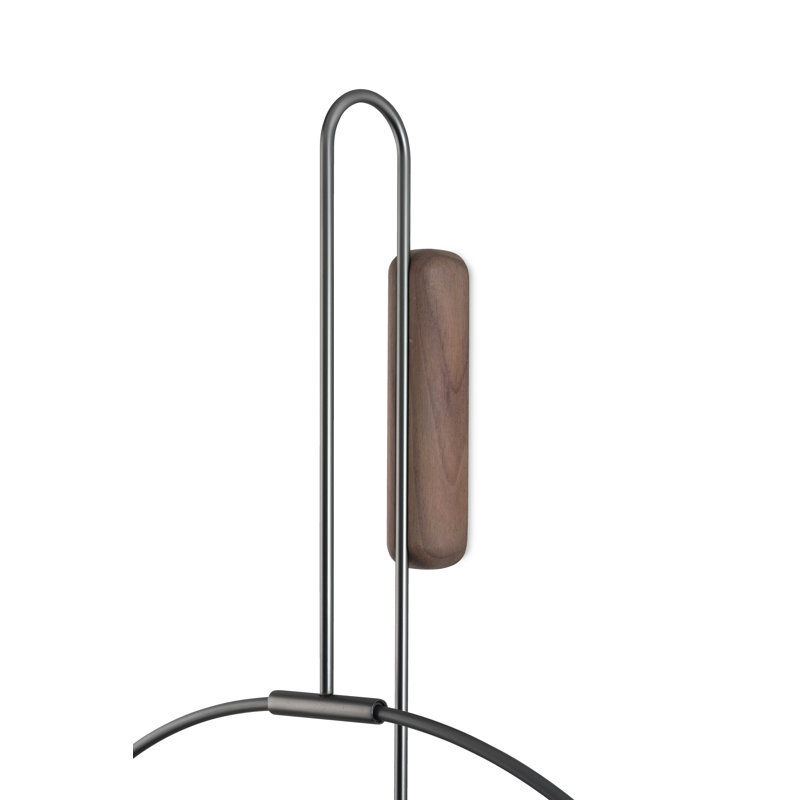 Metal Analog Wall Clock, Graphite