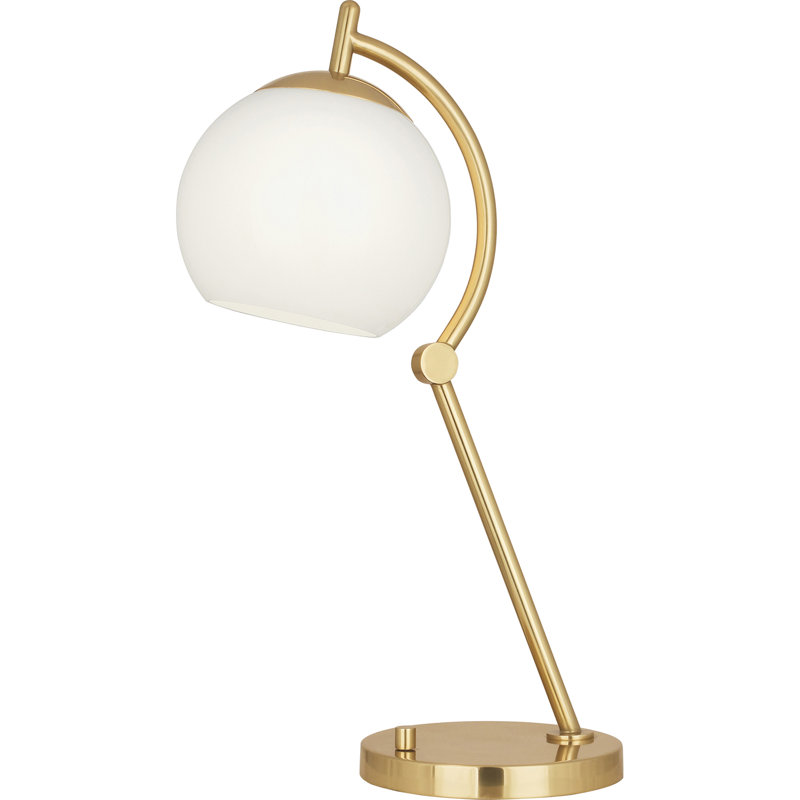 Lampe de bureau 23,5 "avec USB Nova, Laiton moderne