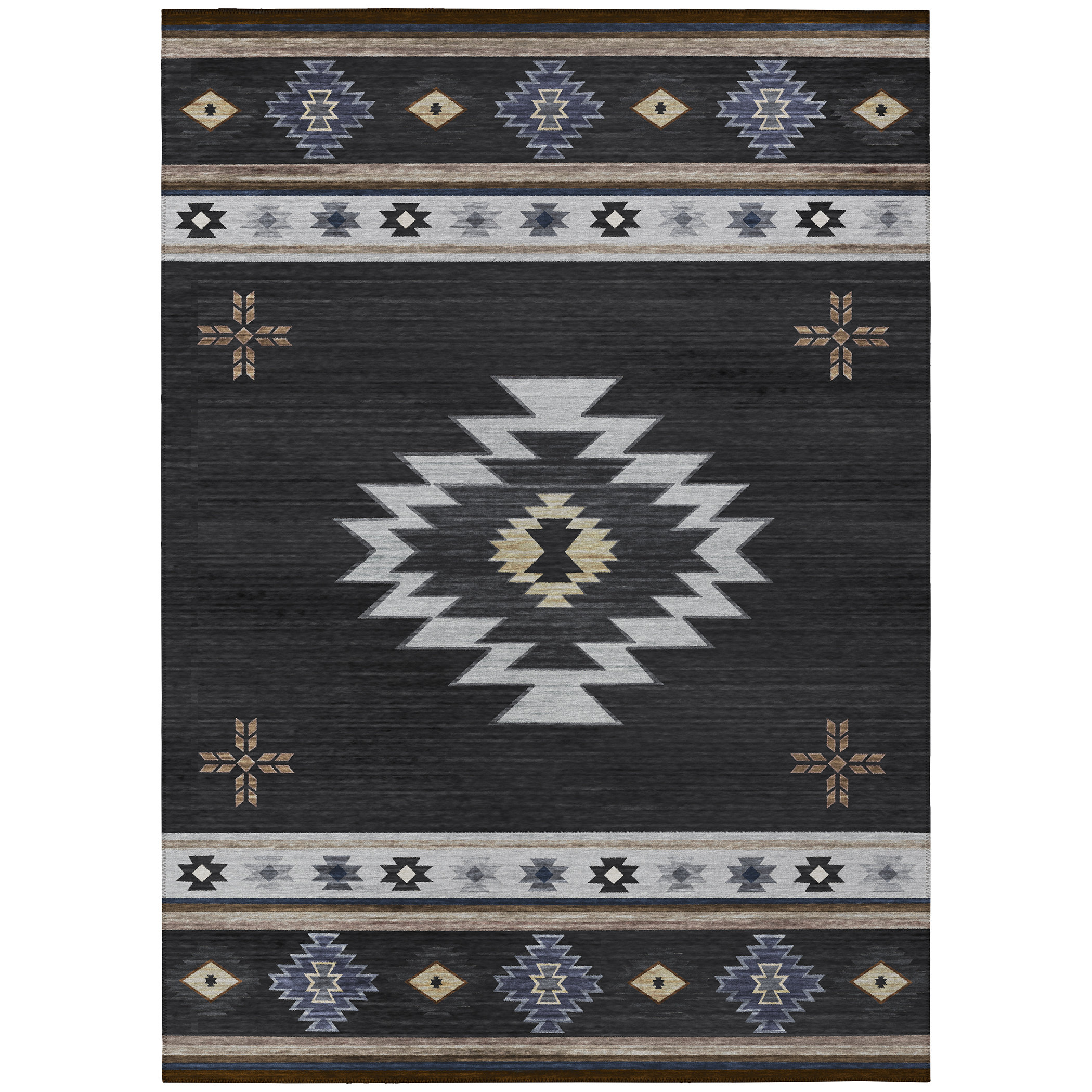 The Twillery Co.® Bilyeu Southwestern Machine Woven Polyester Indoor ...
