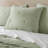 3-Piece Full/Queen Cotton  Embroidered Quilt Set,Sage
