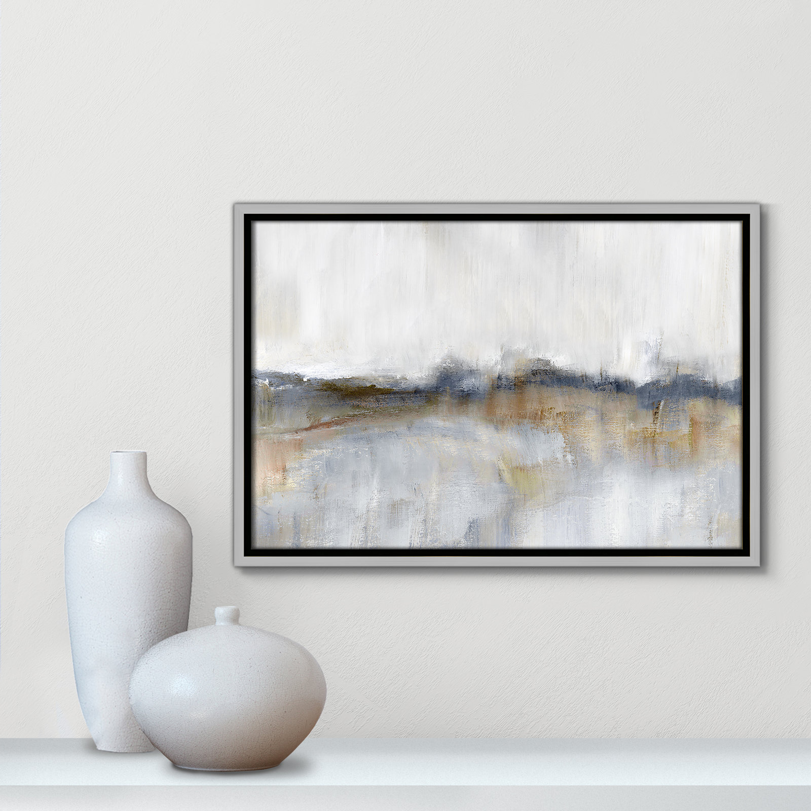 Autumnal Tide Print by Nan, 13.5" H x 19.5" W, Silver