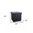 15" Black Boucle Cube Storage Ottoman