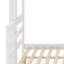 Minimalist Wooden Bunk Bed with Built-In Ladder-130576664