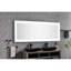 Miroir de salle de bain 72 po x 30 po avec brouillard, 3 couleurs, gradation variable, verre HD, aluminium, miroir mural de salle de bain 72 po x 30 po, fonction de brouillard, lumières colorées, cadre en aluminium-1896141164