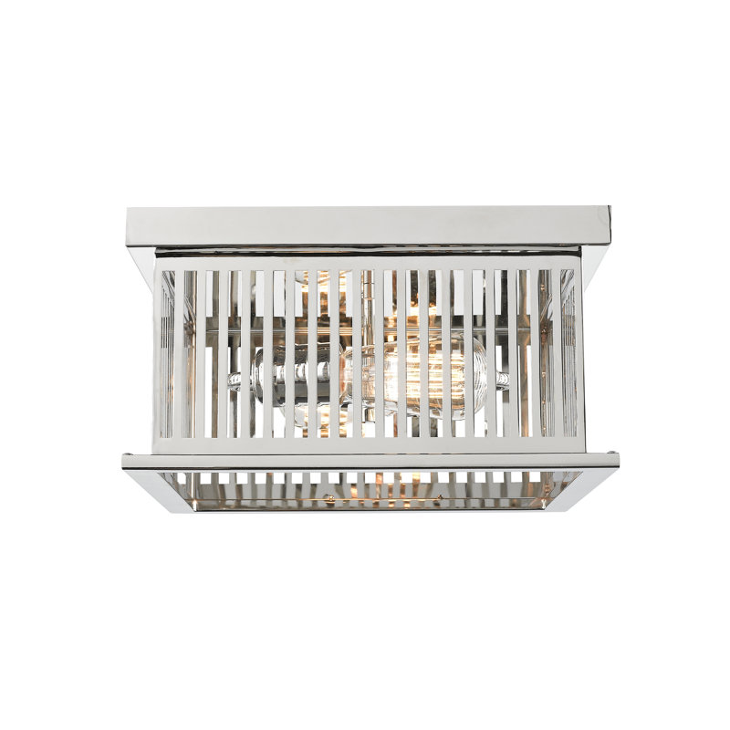 Beddingfield Flush Mount, Polished Nickel