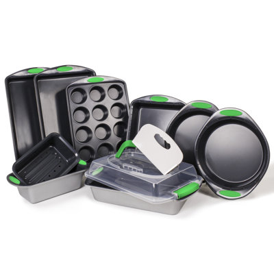 BergHOFF 11Pc Perfect Slice Bakeware Set, Grey