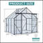 Base surélevée en polycarbonate à double porte 8X6FT-Black-119458140-119458142