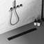 24 po Drain de douche linéaire en acier inoxydable avec surface rayée-125276380