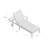 Bevelyn Reclining Chaise Lounge with Cushion-260722342