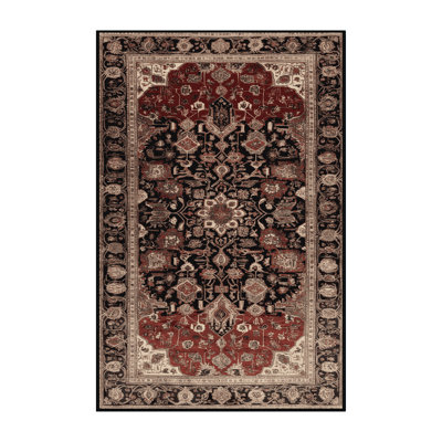Machine Washable Persian Brown Area Rug