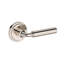 La Conner Passage Lever with Stepped Round Rose in Polished Chrome-1854350408