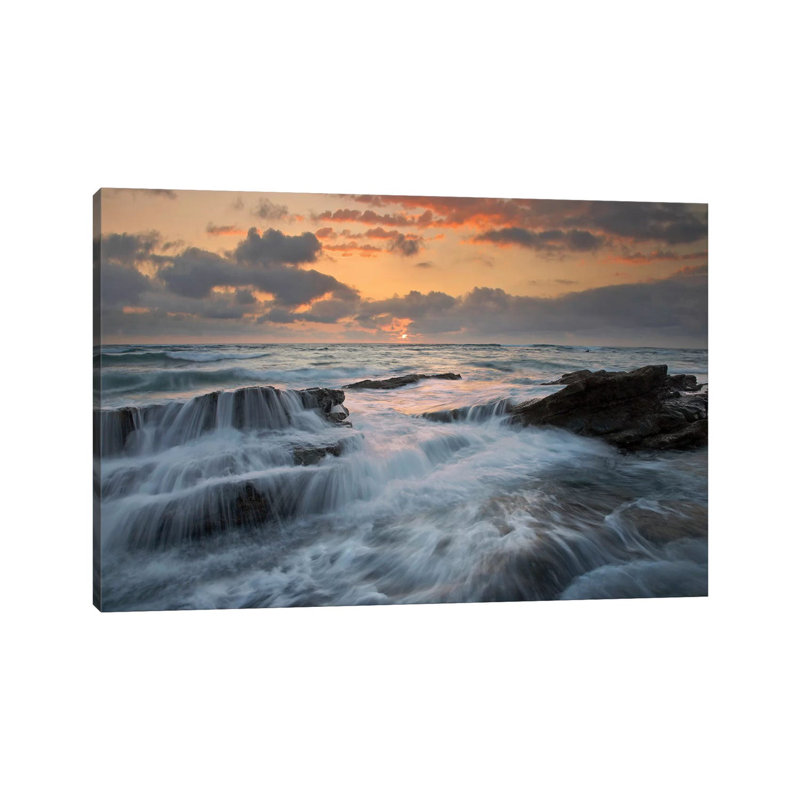 Waves Breaking On Rocks, Playa Santa Teresa, Costa Rica by Tim Fitzharris - Wrapped Canvas Print, 20.32 cm H x 30.48 cm W