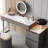 Makeup Vanity with Light mirror,4 drawers