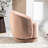 Milvo Velvet Swivel Barrel Chair-1796582766