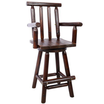 Rustic Bar Stool - Fir Wood Construction (No Including  Table)