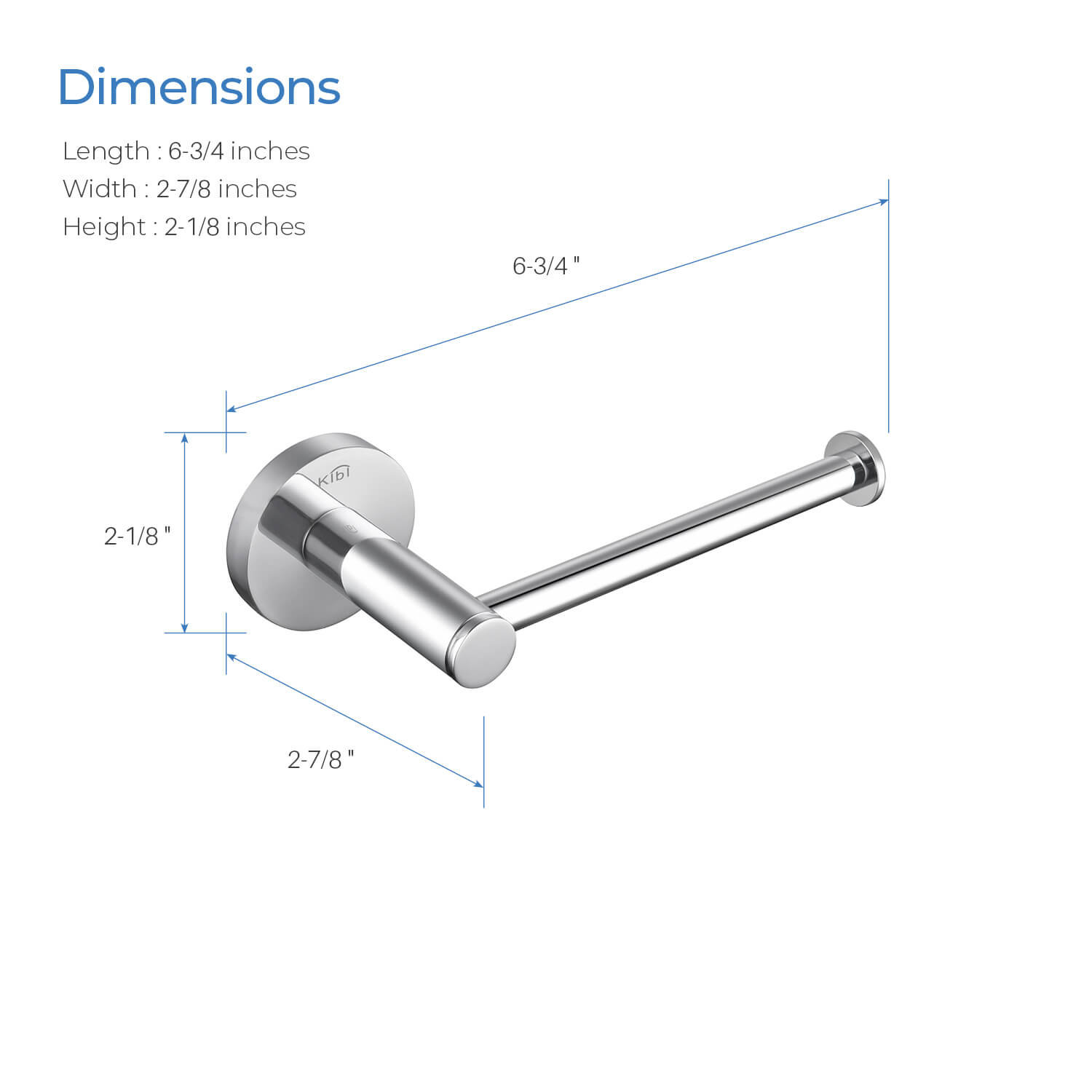 Circular Freestanding Toilet Paper Holder, Chrome