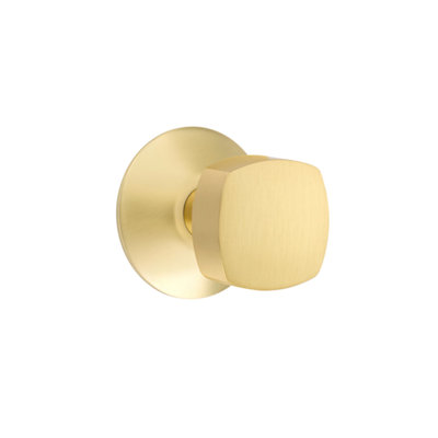 Passage Freestone Knob with Modern Rose