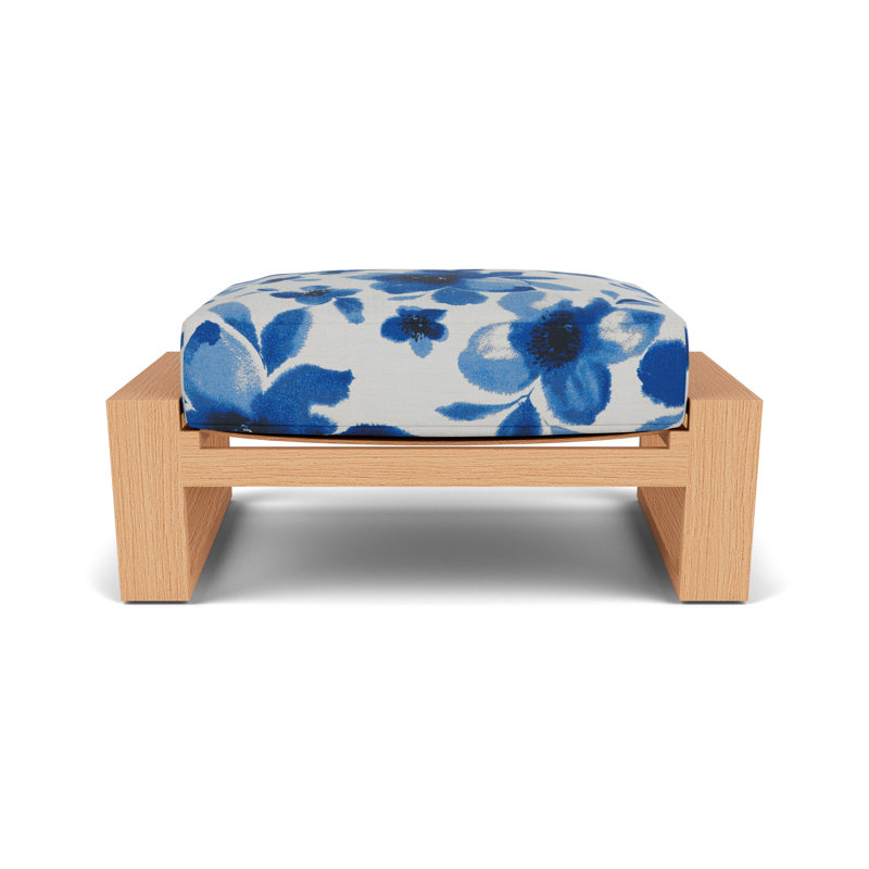 Pursuit Outdoor Ottoman, Watercolor Blossom Capri