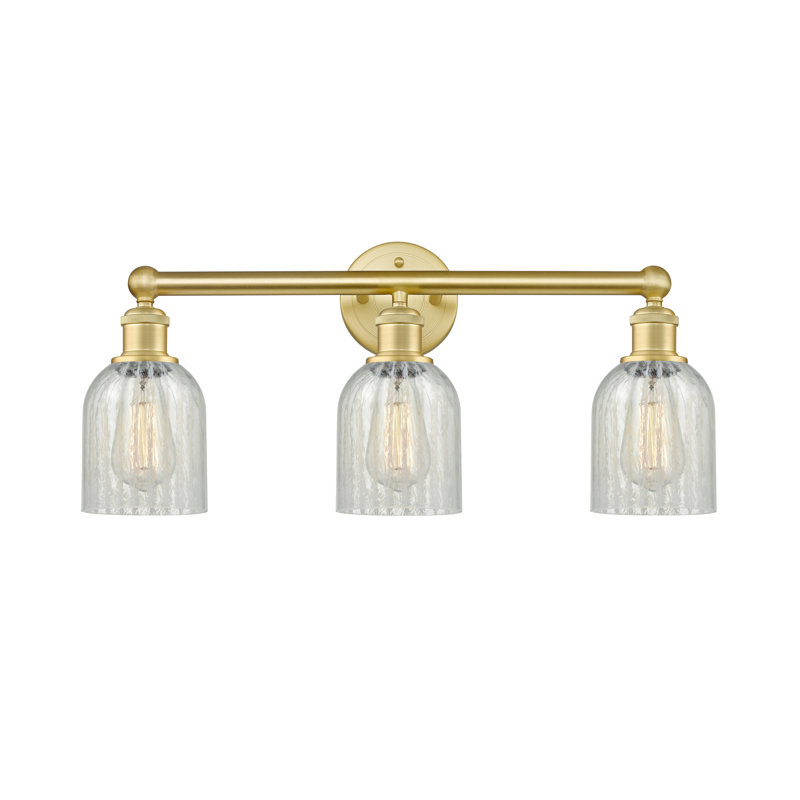Reiko 3 - Light Dimmable Vanity Light, Mouchette, Satin Gold