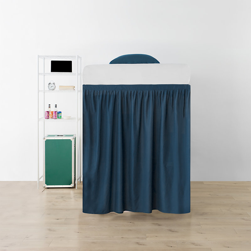 Jupe de lit Dorm, Bleu nuit, 60"