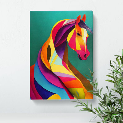 Abstract Horse No.5 - Wrapped Canvas