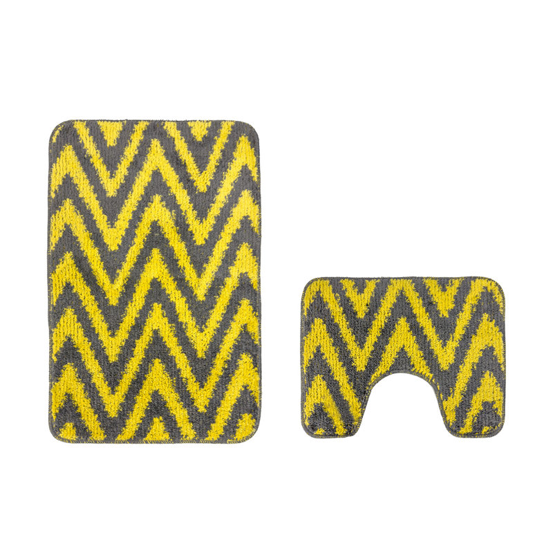 Sedric Polypropylene Plastic Non-Slip Bath Mat, Ochre