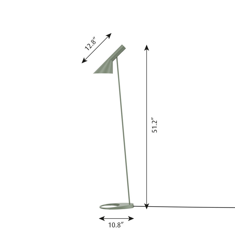 AJ Task Floor Lamp, Pale Petroleum, Pale Petroleum