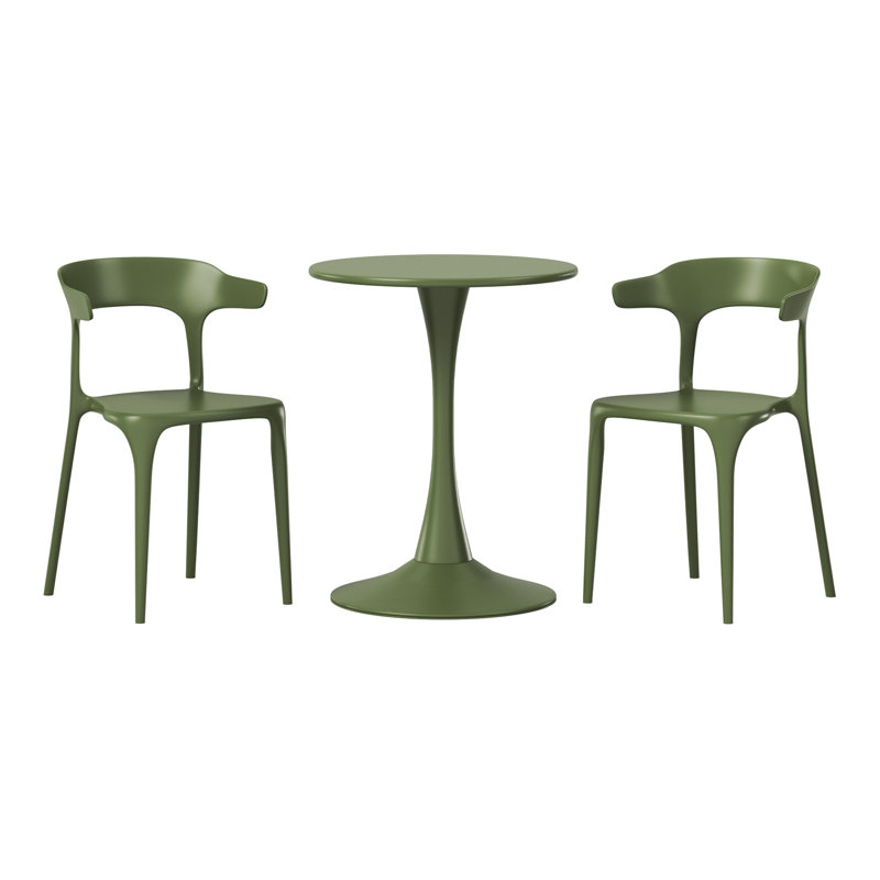 Ensemble repas extérieur 2 personnes, Vert