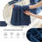 18 Piece 600 GSM Microfiber Towel Set Soft Fluffy Absorbent Quick Dry Complete Bathroom Towels Set