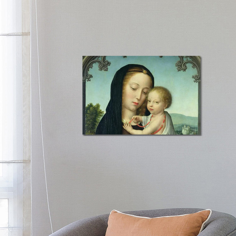 Virgin And Child - Wrapped Canvas Painting, 66.04 cm H x 45.72 cm W x 1.91 cm D