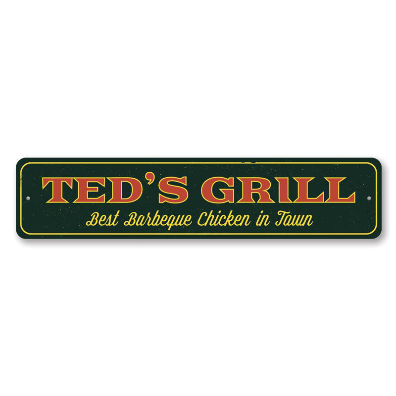 Plaque en aluminium personnalisée, H 4 po x l 18 po x P 0,04 po