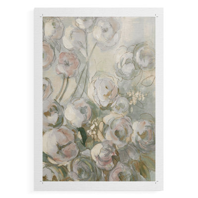 Moonlit Climbing Roses II - Reproduction de toile seulement - NON-CADRE