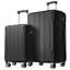 Ensemble de valises Hardshell ABS 2 pièces extensible avec roulettes TSA Lock pour hommes femmes