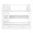 Twin Solid Wood Kids House Bed with Storage Drawers & Window, Platform Bed with Shelves for Boys & Girls, White-2031282989-2031282988