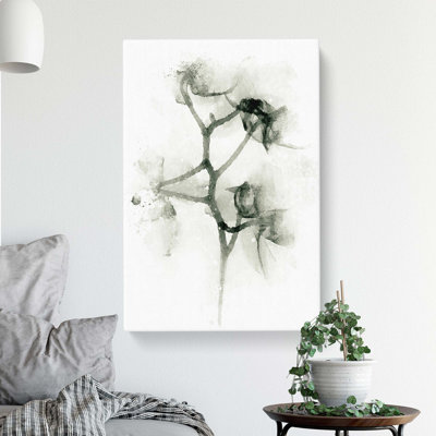Flowers In Shadow In Abstract - Wrapped Canvas Print