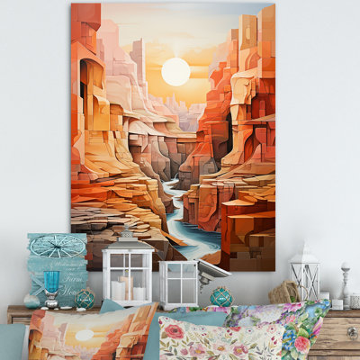 «Abstract Canyon Desert Storm II», reproduction sur toile