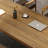 Tan Rectangular Solid Wood desk-253994519