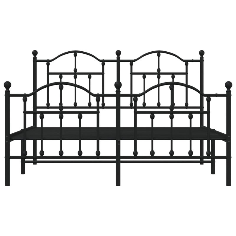 Aquinas Bed, European Double (140 x 200cm), Black