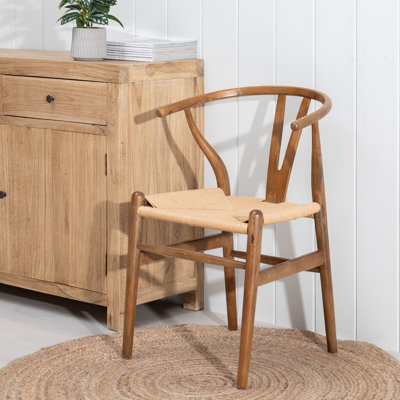 Dunston 45.5cm H Solid Wood Slat Back Side Chair