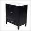 Meuble-lavabo 30 po avec lavabo style rétro, espace de rangement multifonctionnel, tablette de porte, porte à fermeture en douceur-1522922526