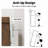 41.3" Tall Arched Accent Storage Cabinet with LED Lights & Glass Sliding Door 