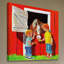 Kids with Horse - Painting on Canvas-623942396