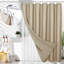 Ensemble de doublure de rideau de douche réversible imperméable 3 en 1 avec 12 crochets en acier inoxydable-1091233279