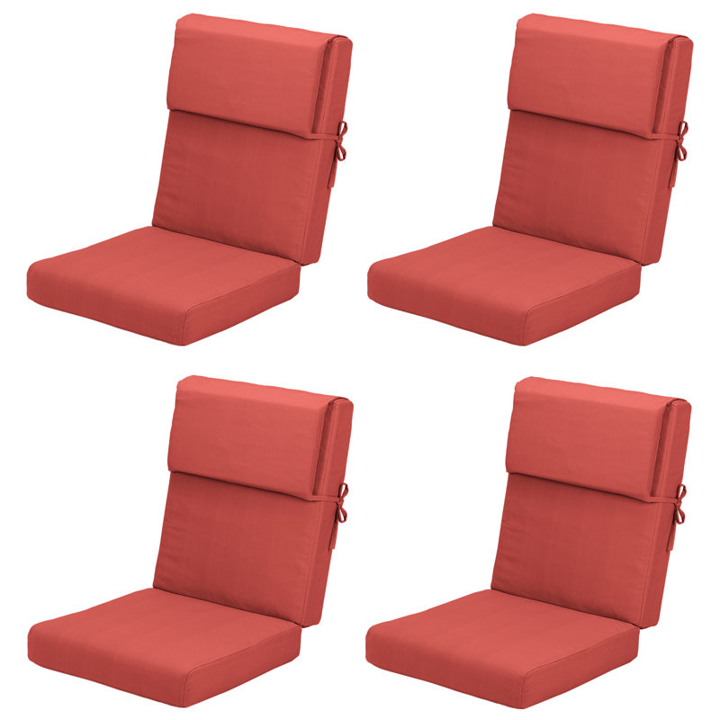 Coussin de siège / dossier extérieur 4 "Lucy, Rouge