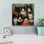  «Cat Familia In Ornate Attire» par Doron David, art mural sur toile, 12 po x 12 po-98689197
